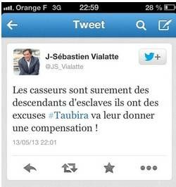 Non l'UMP n'est pas raciste. Et mon ..., c'est du poulet