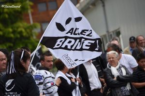 La haie d'honneur des supporteurs