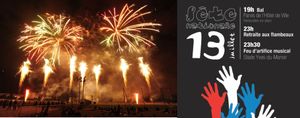 Le 14 juillet à Colombes, c'est le 13 !