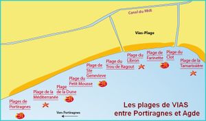 Les plages de VIAS