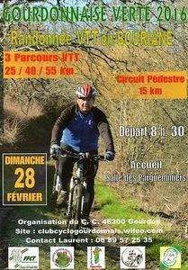 LA Gourdonnaise verte le dimanche 28 Février 2016