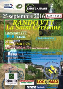 VTT - La Saint Céréenne 25-09-2016
