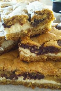 Carrés cookies-cheescake