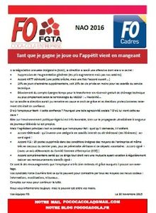 NAO 2016 Tant que je gagne je joue ou l’appétit vient en mangeant