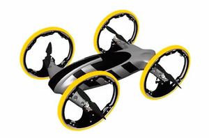 La voiture drone roule et vole
