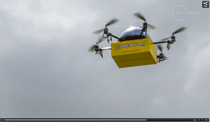 Le drone vous apporte un livre !