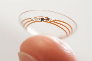 Lentilles de contact connectées, pour diabétiques, par Google