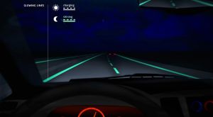 Les autoroutes du futur, la nuit.
