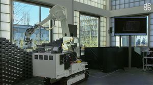 Le robot bâtisseur capable de s’orienter seul sur un chantier