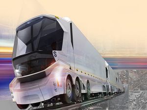 Le camion du futur pourra rouler sur route et sur rail