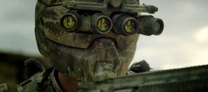 Le casque de "l'armure connectée"