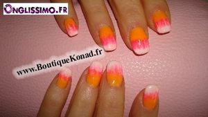 gel uv nail art flamme