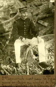 Ouadi Kadja - 4 janvier 1910 : La colonne dirigée par le Capitaine Fiegenschuh a été decimée par le Sultan TADJEDDINE