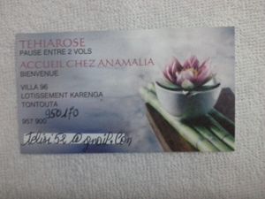Un gite a 3 minutes de tontouta....merci encore !!!! Nouvelle-caledonie