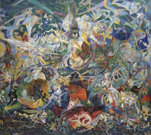 Abstraction-Joseph Stella-Battle of Lights-1913-14
