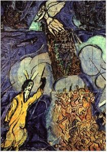 "La traversée la mer rouge" de Marc Chagall