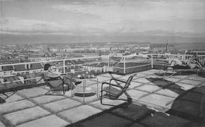 Le toit-terrasse de l'Immeuble Clarté.