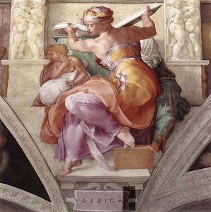 La Sybille Lybique, Michel-Ange, Chapelle Sixtine. (1511)