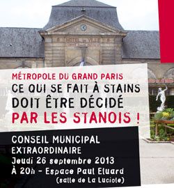 Conseil Municipal extraordinaire au sujet du projet de loi sur les métropole !