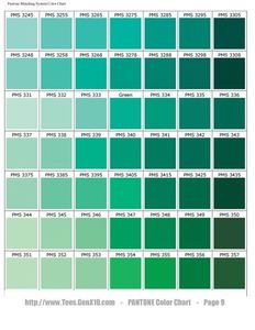 Le vert émeraude, avec un soupçon de turquoise, ...