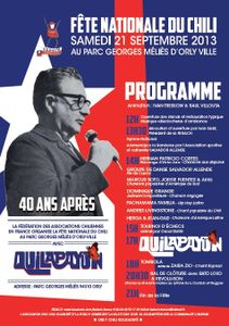 Fête nationale du Chili à Orly - Commémoration des 40 ans de la mort de Salvador Allende