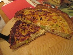 Flammiche aux poireaux