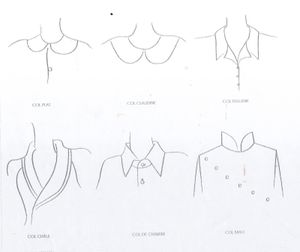 couture / stage de cols