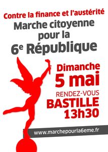 La 5 mai 2013, contre la finance et l'austérité, marche citoyenne pour la 6ème République