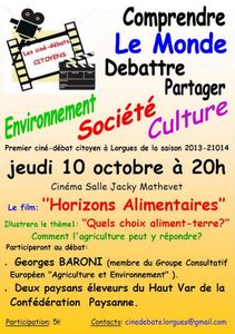 C'est la rentrée pour les Ciné-débats de Lorgues aussi