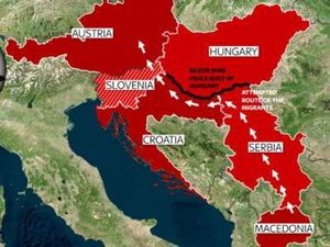 Balkanoj : Landlimoj fermitaj : miloj da rifuĝintoj blokataj en Kroatio