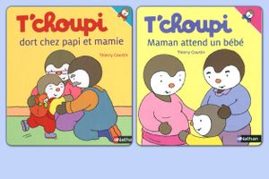 T'choupi dort chez Papi et Mamie et Maman attend un bébé