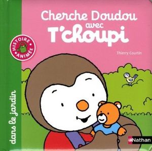 Cherche Doudou avec T'choupi : dans le jardin et à la plage.