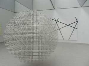 Ensemble : Ad Dekkers, Gerhard von Graevenitz, Ellsworth Kelly, François Morellet, Jan Schoonhoven et Jesús Rafael Soto, au musée Kröller-Müller, Otterlo, Pays-Bas