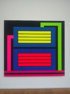Exposition de Peter Halley à la galerie Xippas, Paris