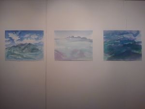 Volare, 'Nel blu dipinto di blu' (Dans le bleu du ciel bleu), une exposition de Laurent-Marie Joubert à la galerie voûte 88, association La vache bleue, Paris