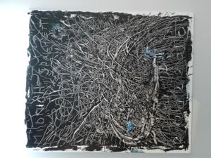 "Cosmogarden / Midnight spaghetti", une exposition d'Aki Kuroda, à la galerie Lazarew, Paris