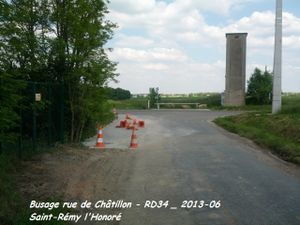 Travaux voirie rue de Châtillon à St-Rémy l'Honoré