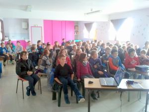 Rencontre avec les CM2 sur le thème de la Grande Guerre.