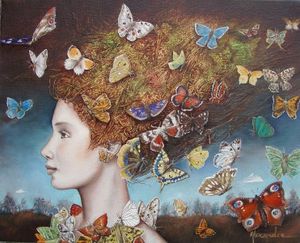 Paysage de papillons. Laura Vanel-Coytte