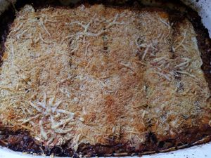 gratin de courgettes à la bolognaise