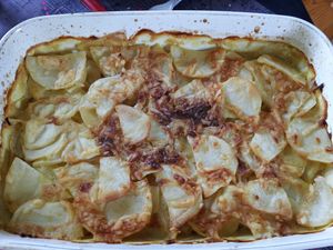 gratin croustillant pommes de terre oignons