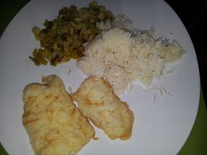 cabillaud à la fondue de poireaux