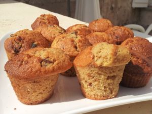 muffins aux pruneaux et aux flocons d'avoine