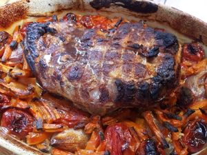 Rôti de porc à la moutarde