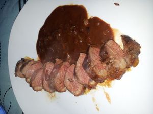 Magret de canard à la chicorée