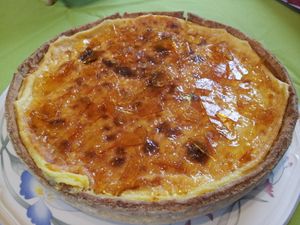 Flan au chocolat blanc