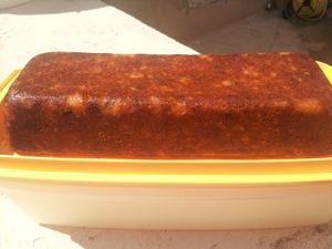 Gateau fondant poire amande et chocolat