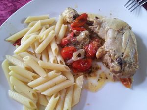 Poulet en cocotte à l'ail et au pastis