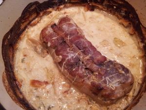 Rôti de porc au lait