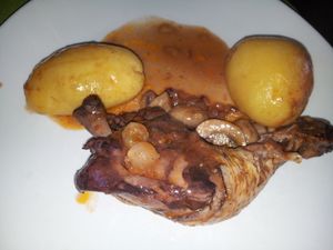 Poulet facon coq au vin ww